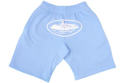 Corteiz Alcatraz Shorts Baby Blue 01