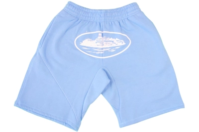 Corteiz Alcatraz Shorts Baby Blue 01