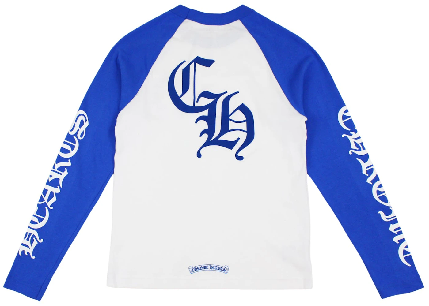 Chrome Hearts CH Baseball Long Sleeves Shirt White/Blue