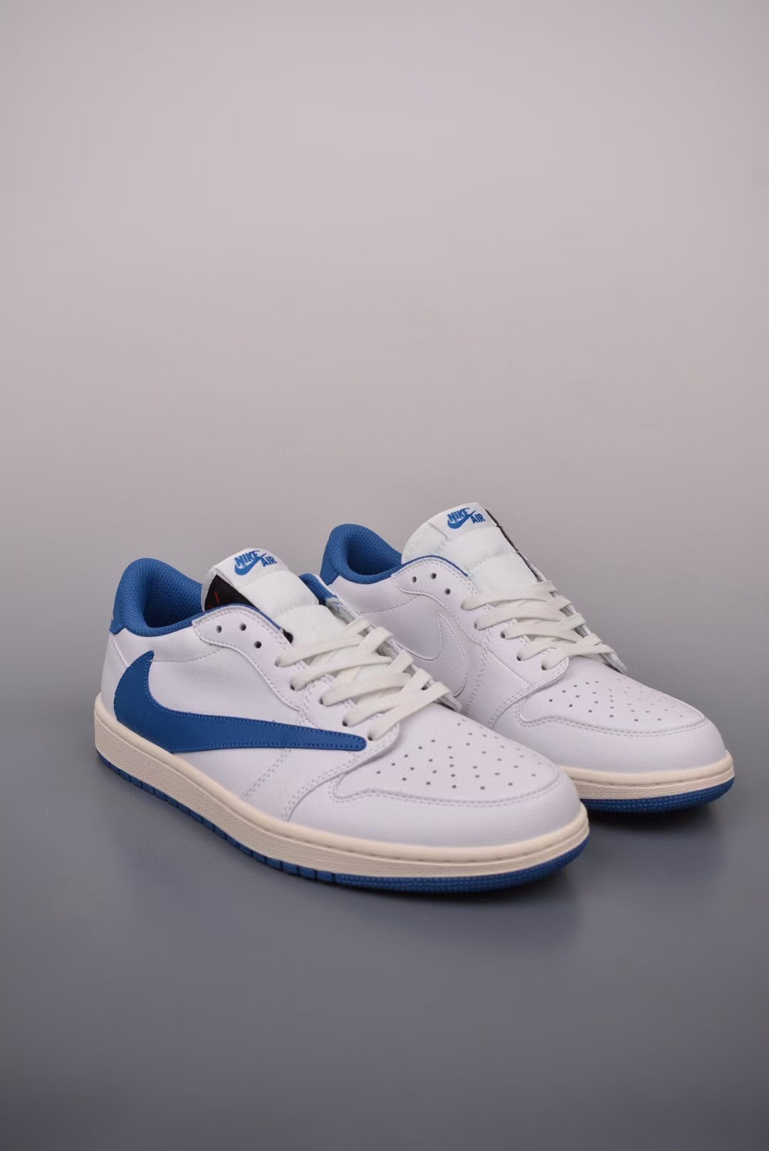 Air Jordan 1 Retro Low OG Fragment x Travis Scott Sail Military Blue RSNOWSHOES DM7866-104