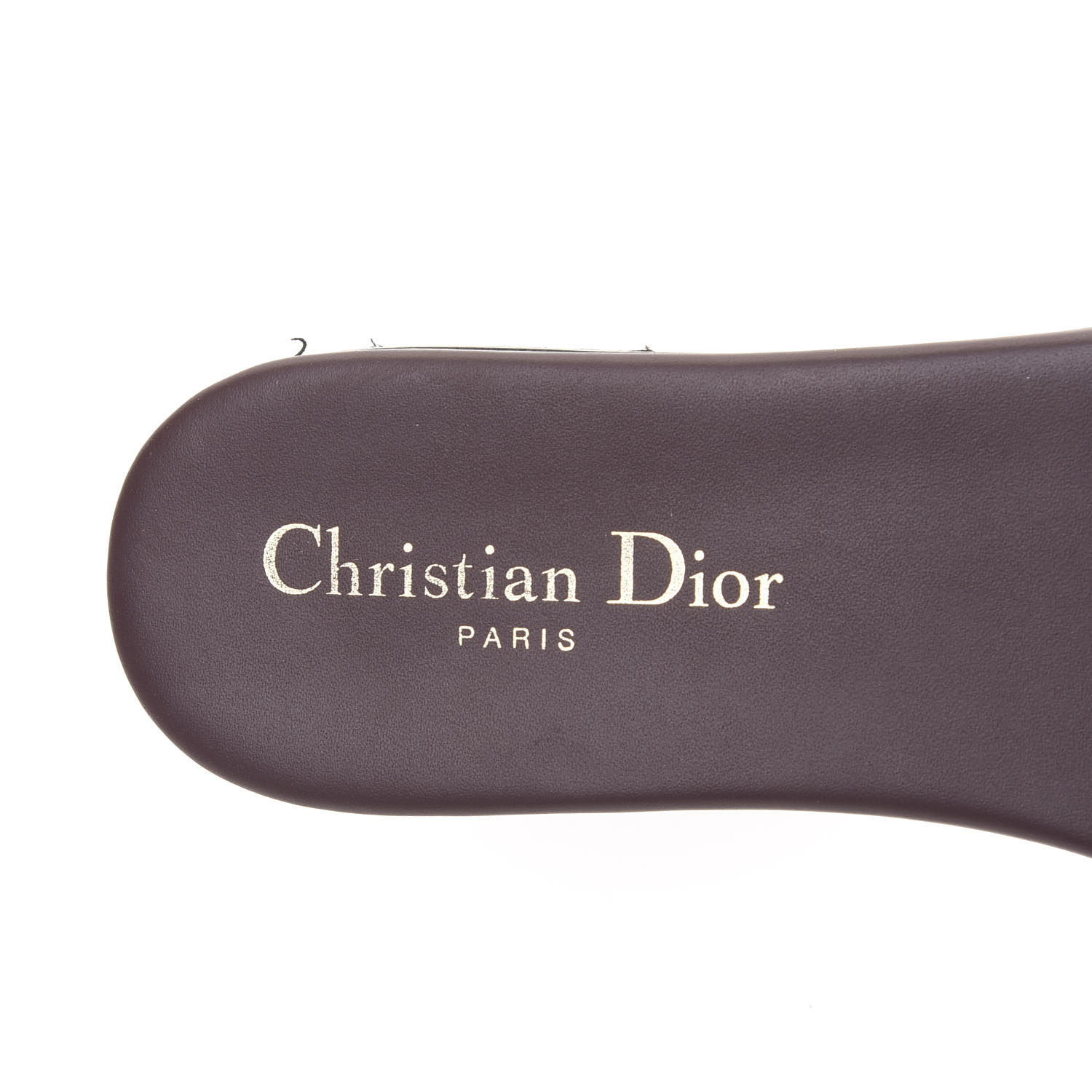 Dior Dway Slide Deep Amaranth Embroidered Cotton