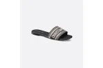 Dway Slide Deep Blue Embroidered Cotton KCQ166ERC_S56B
