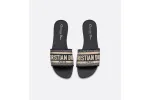 Dway Slide Deep Blue Embroidered Cotton KCQ166ERC_S56B