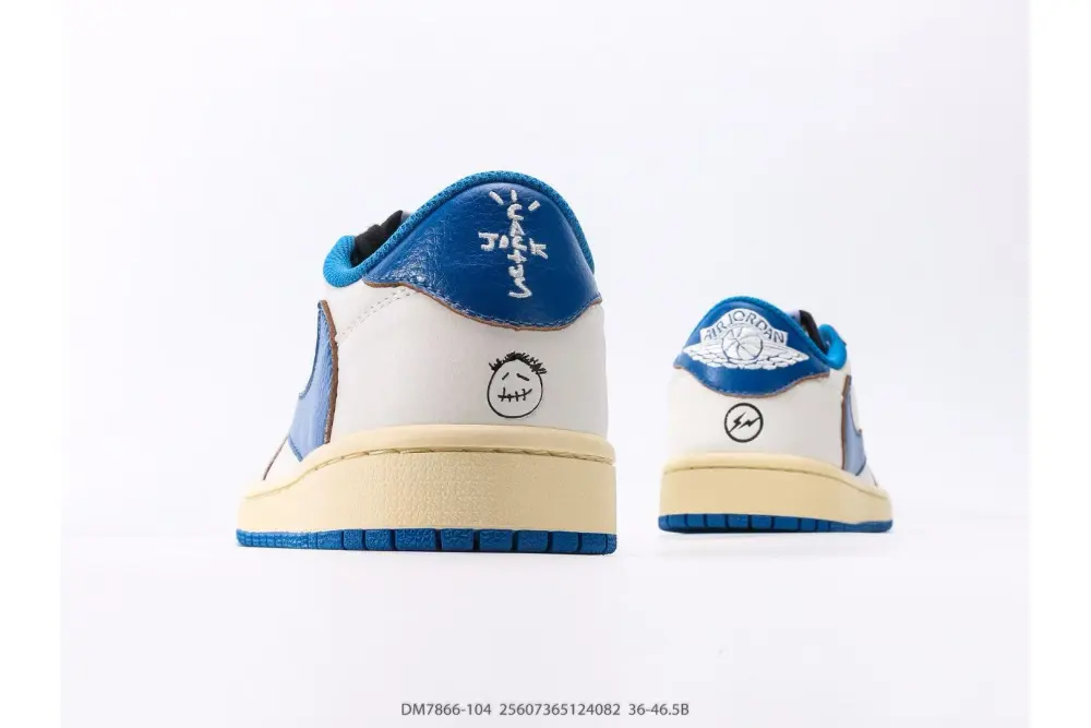 Jordan 1 Retro Low OG SP Fragment x Travis Scott Sail Military Blue DM7866-104