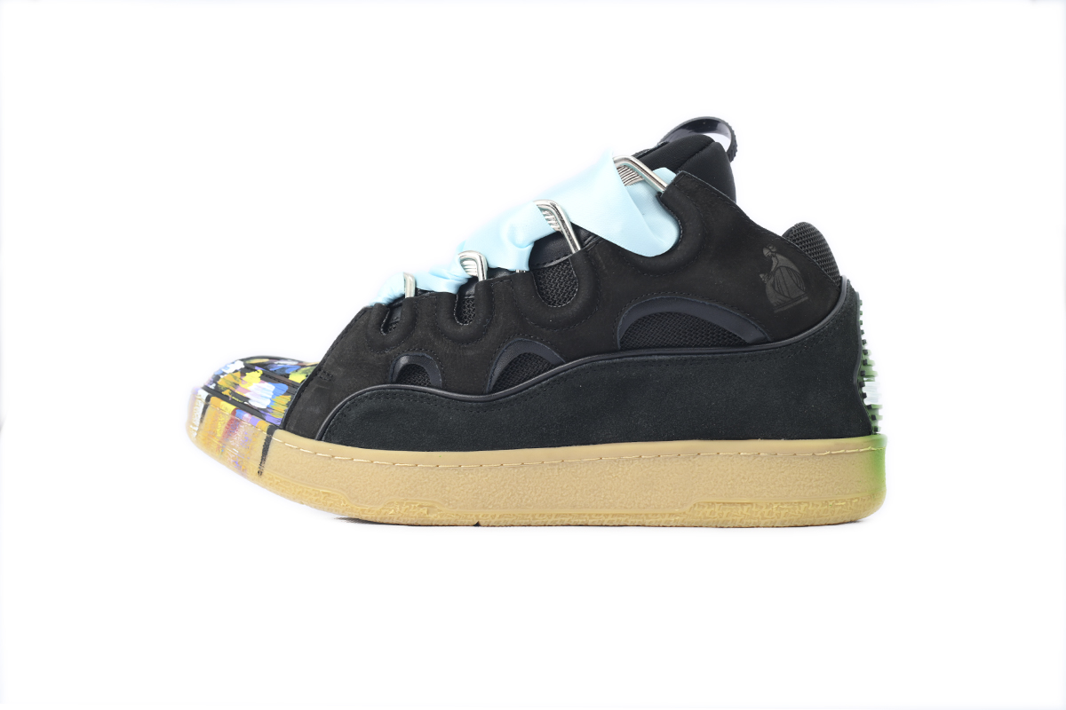 Lanvin Leather Curb Gallery Dept. Black Multi FM-SKRK11-DRGD-P2210S1