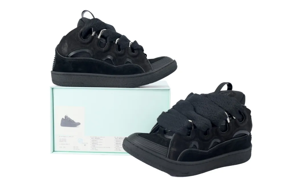 Lanvin Leather Curb Triple Black FU-SKDK12-DRAG-P252947