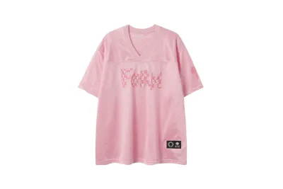 Chrome Hearts Love You Mesh Sports T-shirt Pink 01