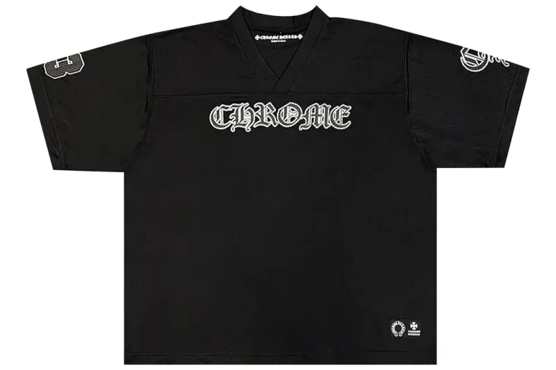 Chrome Hearts Stadium Mesh Short Sleeve Jersey Black