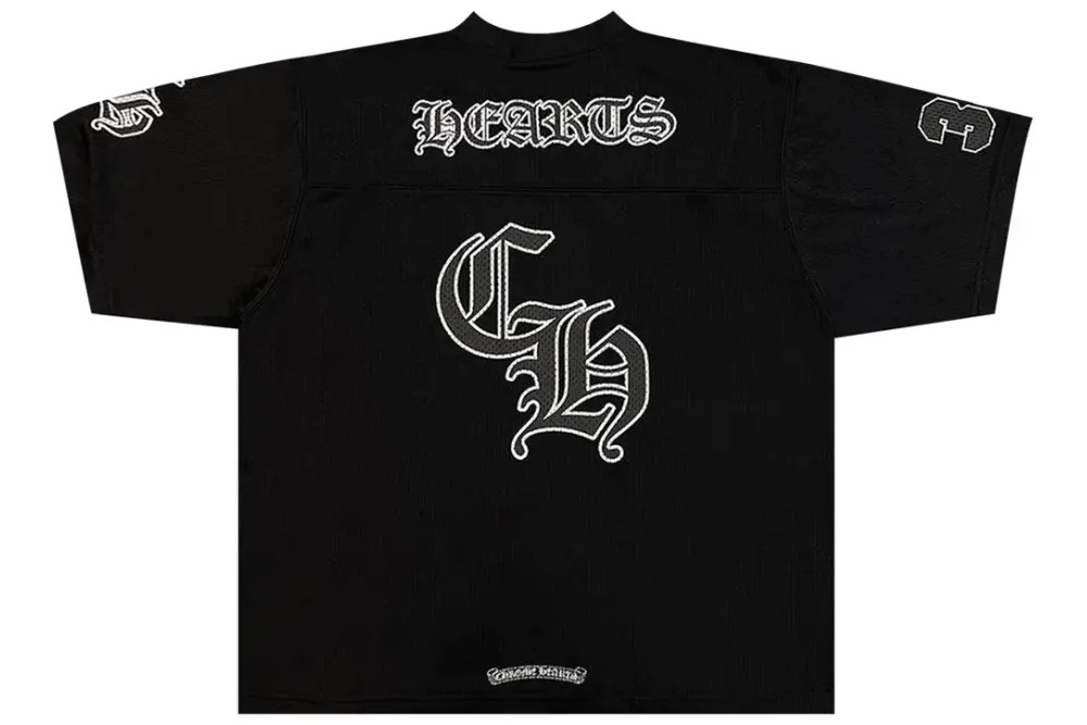 Chrome Hearts Stadium Mesh Short Sleeve Jersey Black