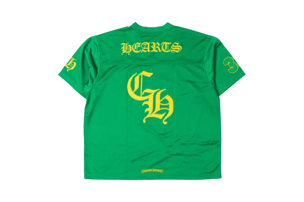 Chrome Hearts Stadium Mesh Short Sleeve Jersey Green