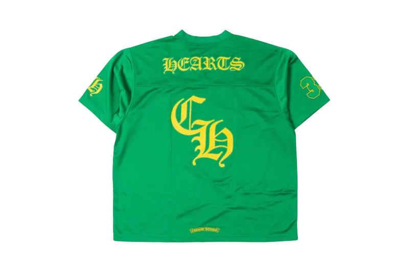 Chrome Hearts Stadium Mesh Short Sleeve Jersey Green