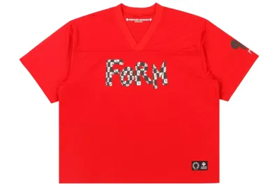 Chrome Hearts x Matty Boy PPO Form Team Mesh Warm Up Jersey T-Shirt Red 01