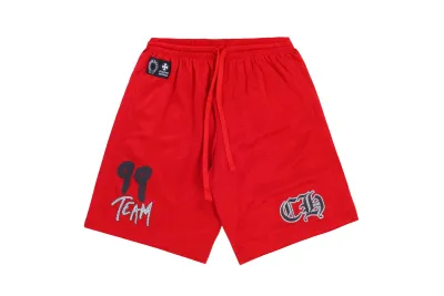 Chrome Hearts x Matty Boy Team Mesh Warm Up Jersey Pants Red 01