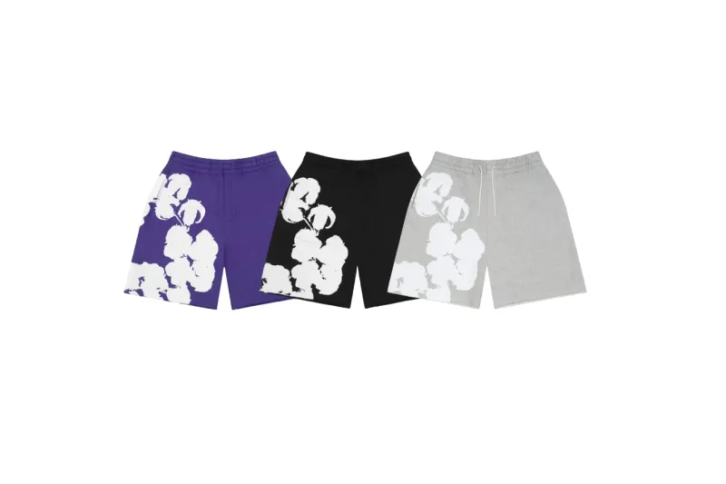 Denim Tears Big Cotton Wreath Sweat Shorts