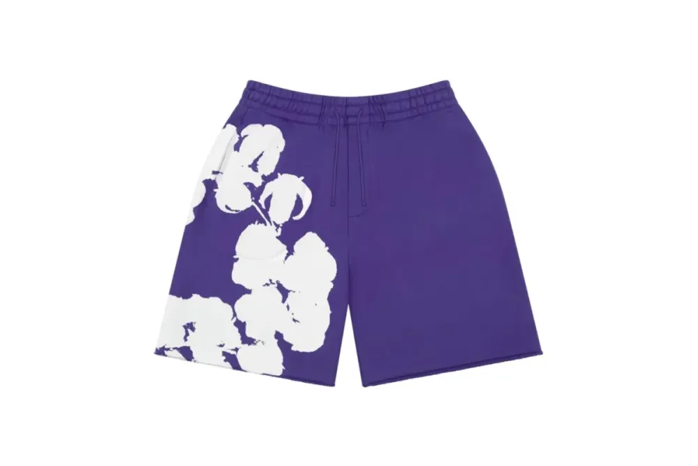 Denim Tears Big Cotton Wreath Sweat Shorts