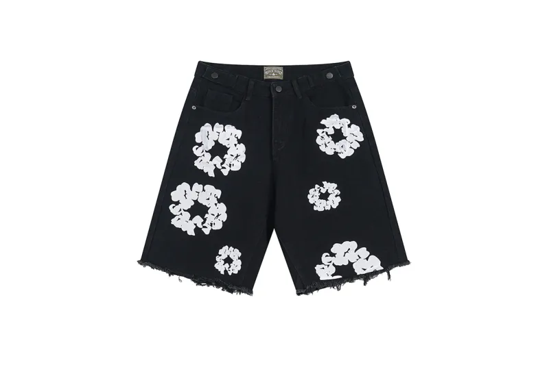 Denim Tears Short Jeans Blue/Black/White