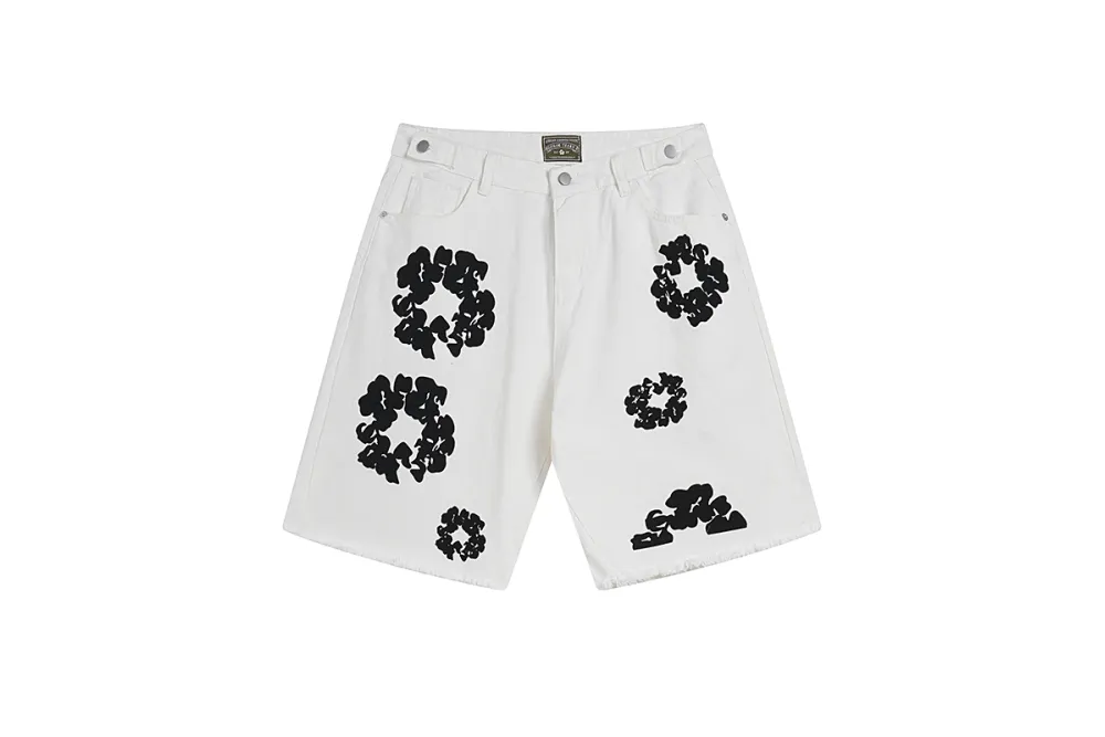 Denim Tears Short Jeans Blue/Black/White
