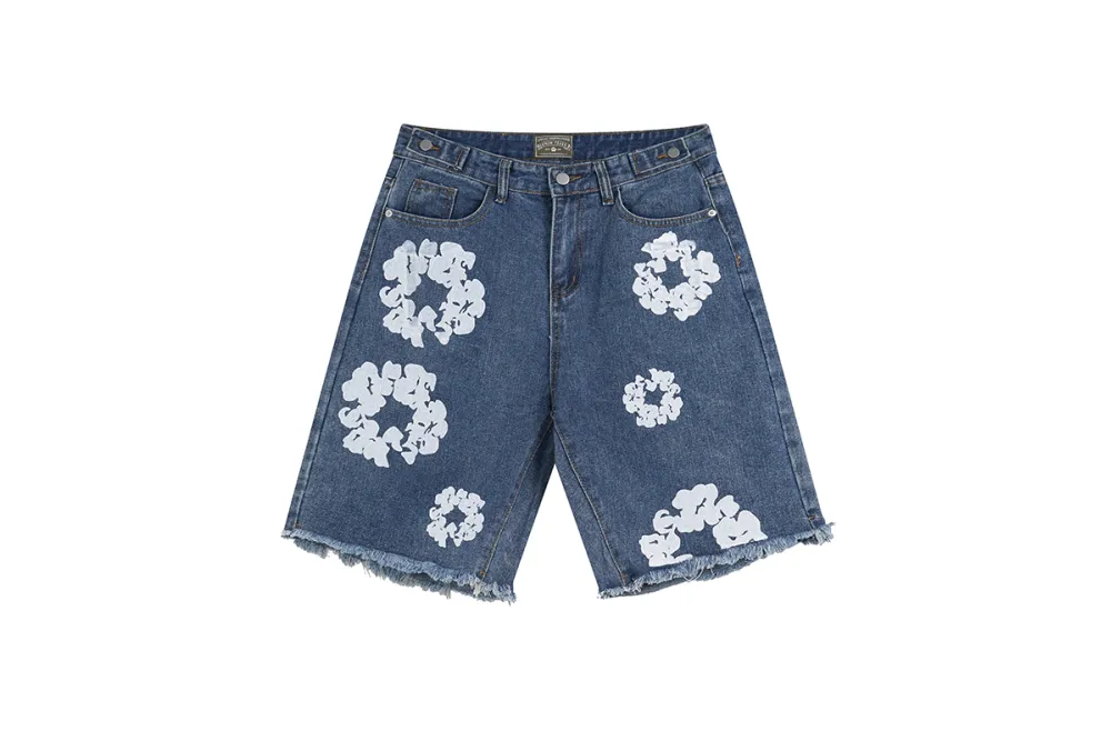 Denim Tears Short Jeans Blue/Black/White