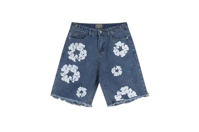 Denim Tears Short Jeans Blue/Black/White 02