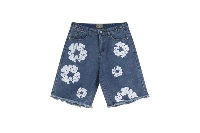 Denim Tears Short Jeans Blue/Black/White 02