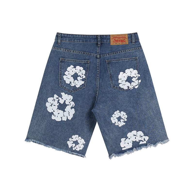Denim Tears Short Jeans Blue/Black/White