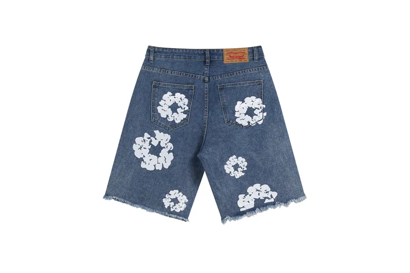 Denim Tears Short Jeans Blue/Black/White