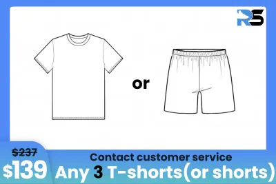Combo: $139 Get 3 T-shirts (or shorts) 01