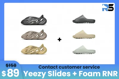 Combo: $89 Get Any Foam RNR + Any Yeezy Slides 01