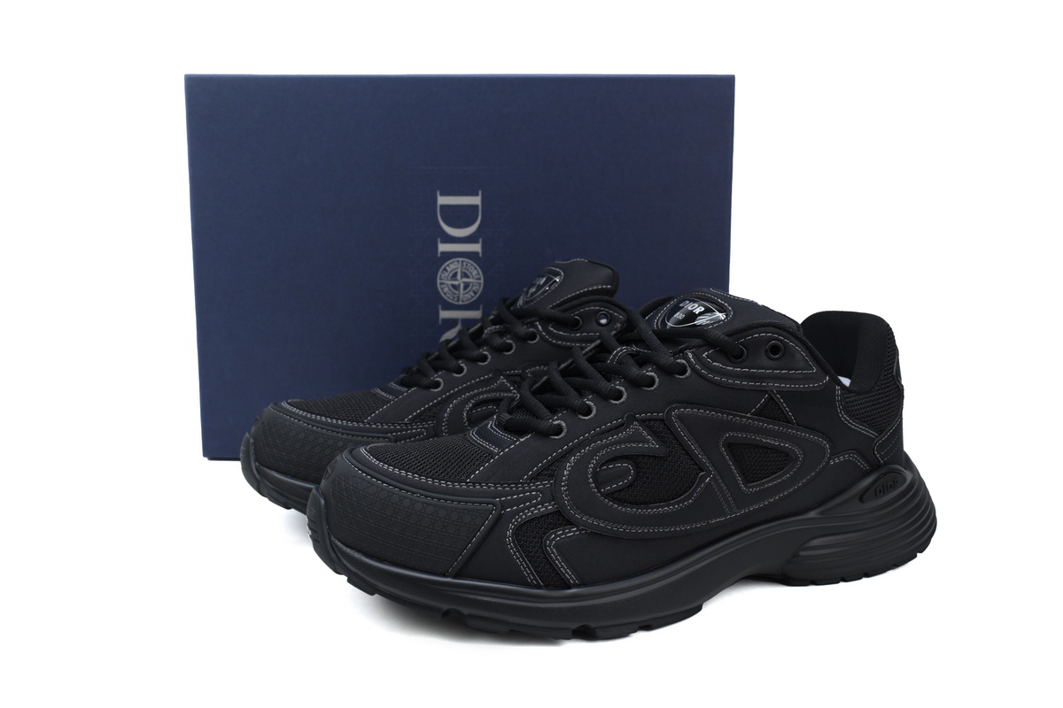 Dior B30 x Stone Island Sneakers Black 3SN279ZAN_H900