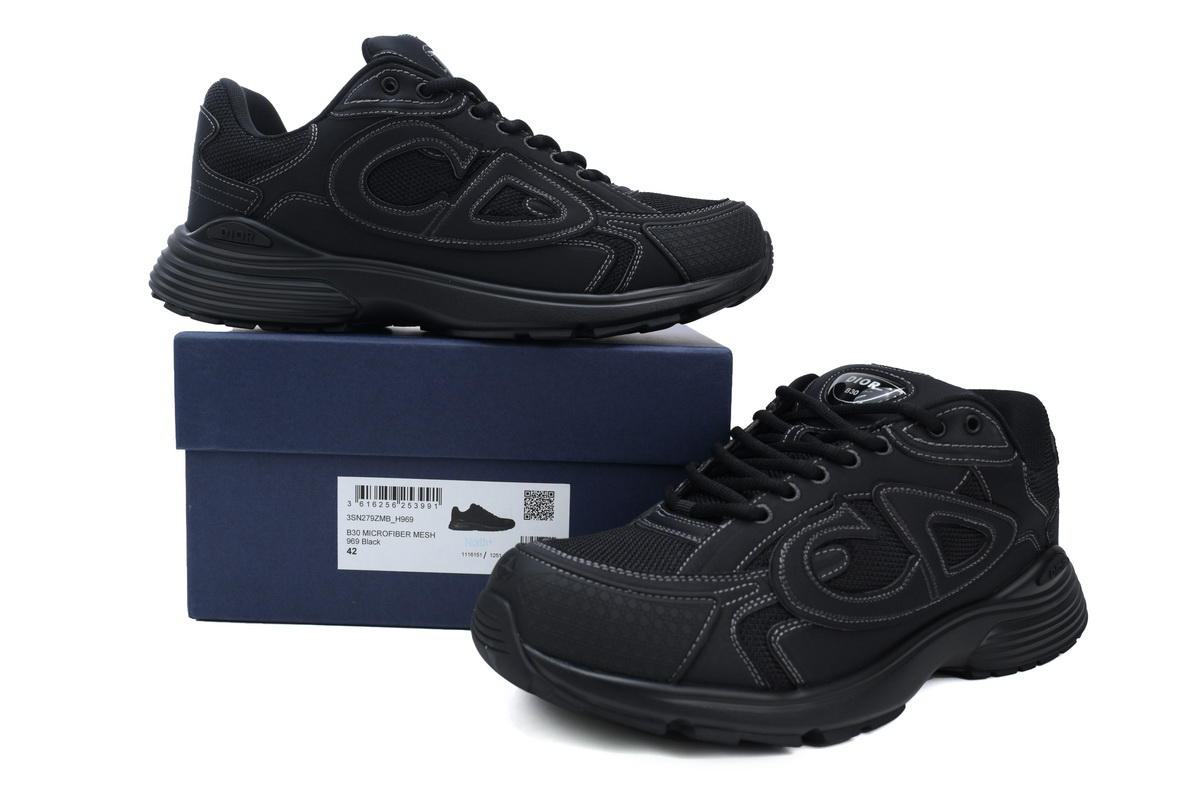 Dior B30 x Stone Island Sneakers Black 3SN279ZAN_H900