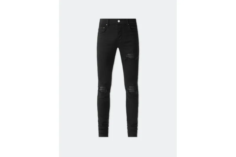 Amiri MX1 Denim Distressed Jeans Black