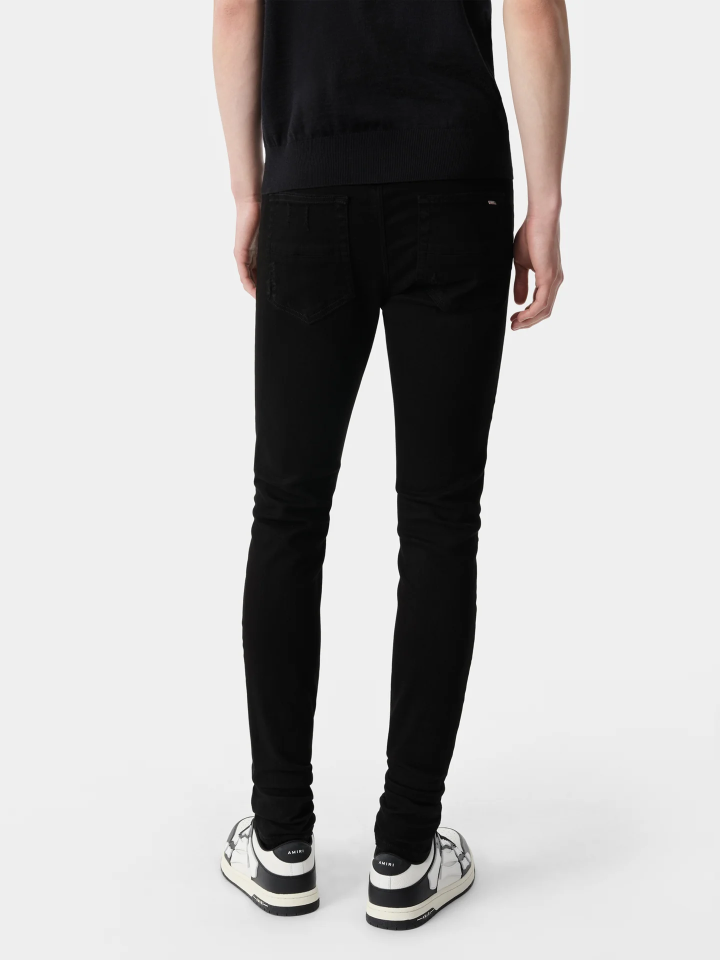 Amiri MX1 Denim Distressed Jeans Black