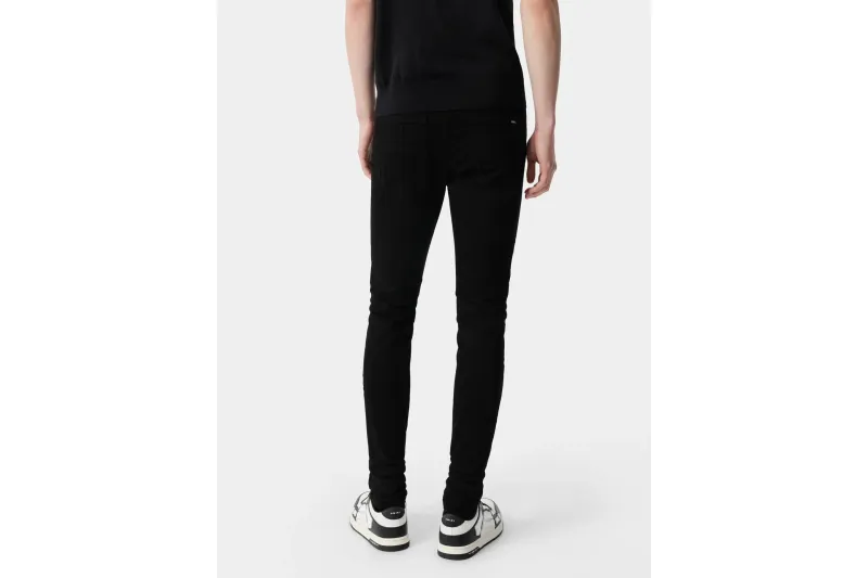 Amiri MX1 Denim Distressed Jeans Black