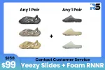 Combo: $99 Get Any 1 Foam RNR + Any 1 Yeezy Slides