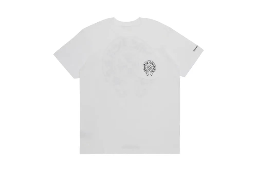 Chrome Hearts Horseshoe Logo Pocket T-Shirt White