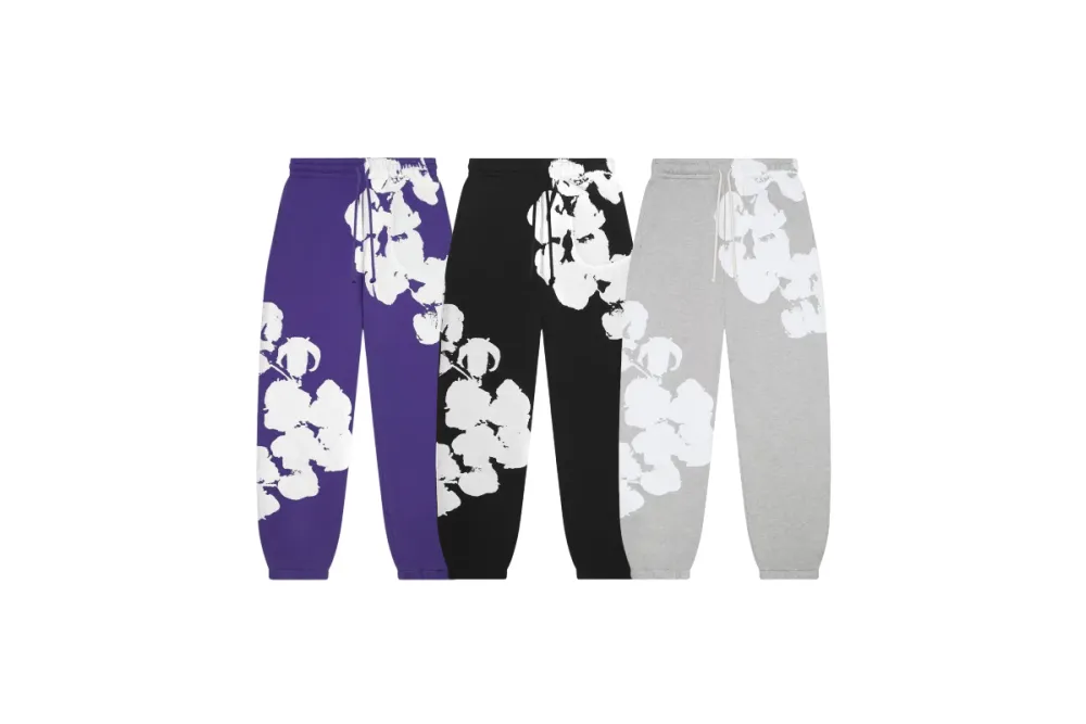 Denim Tears Big Cotton Wreath Sweatpants