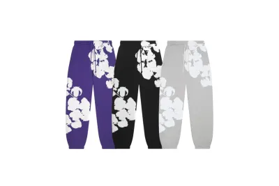 Denim Tears Big Cotton Wreath Sweatpants 01