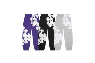 Denim Tears Big Cotton Wreath Sweatpants 01