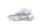 Balenciaga Runner Sneaker Graffiti White Blue 772774 W3RBQ 9040