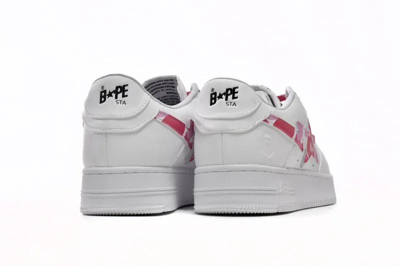 A Bathing Ape Bape Sta Low ABC Camo White Pink 2022 1I70191005-PNK