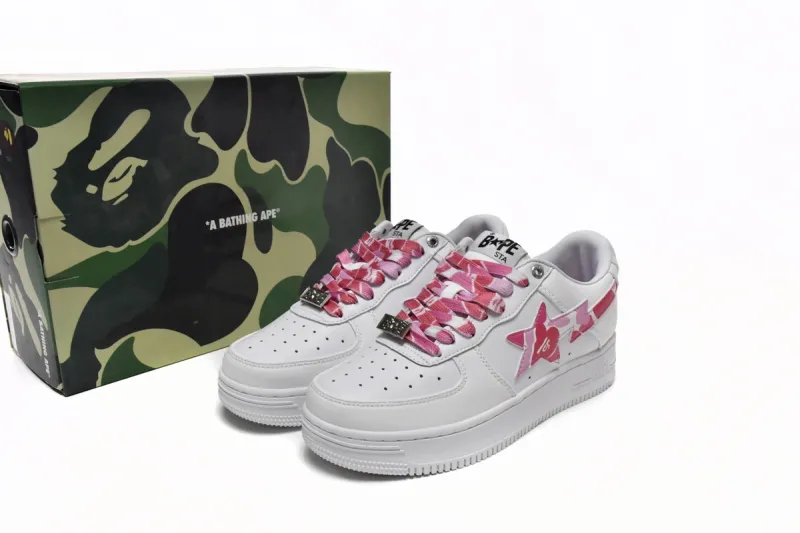 A Bathing Ape Bape Sta Low ABC Camo White Pink 2022 1I70191005-PNK