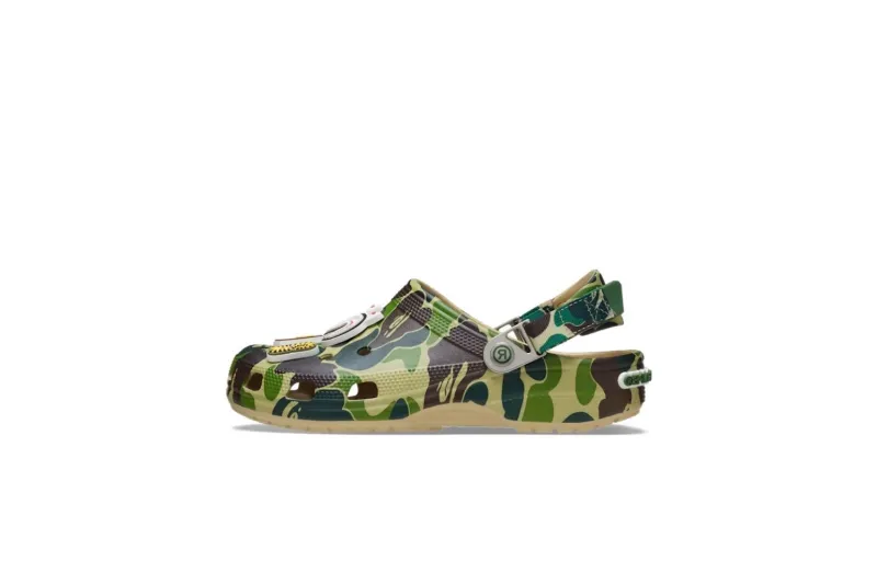 Crocs Classic Clog A Bathing Ape ABC Camo Green 209627-212