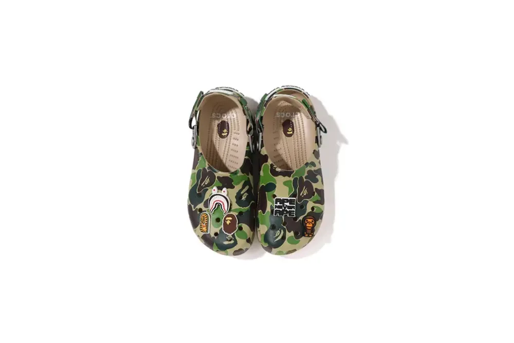 Crocs Classic Clog A Bathing Ape ABC Camo Green 209627-212