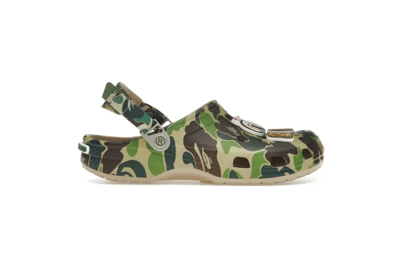 Crocs Classic Clog A Bathing Ape ABC Camo Green 209627-212