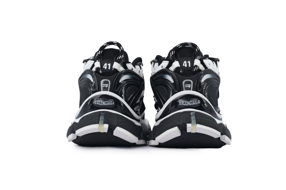 Balenciaga Runner Sneaker White Black 772774 W3RMU 9010