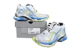 Balenciaga Runner Sneaker White Yellow Blue 772774 W3RMU 9074
