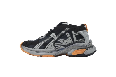 Balenciaga Runner Sneaker Worn-Out - Black Fluo Orange 772774 W3RNY 1878 01