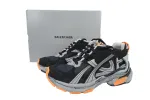 Balenciaga Runner Sneaker Worn-Out - Black Fluo Orange 772774 W3RNY 1878
