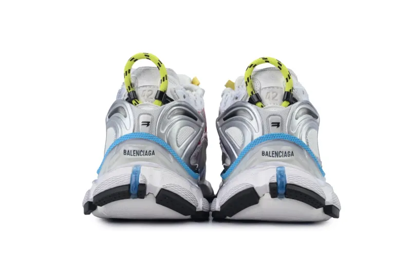 Balenciaga Runner Sneaker Worn-Out - White Multi-Color 772767 W3RBW 9645