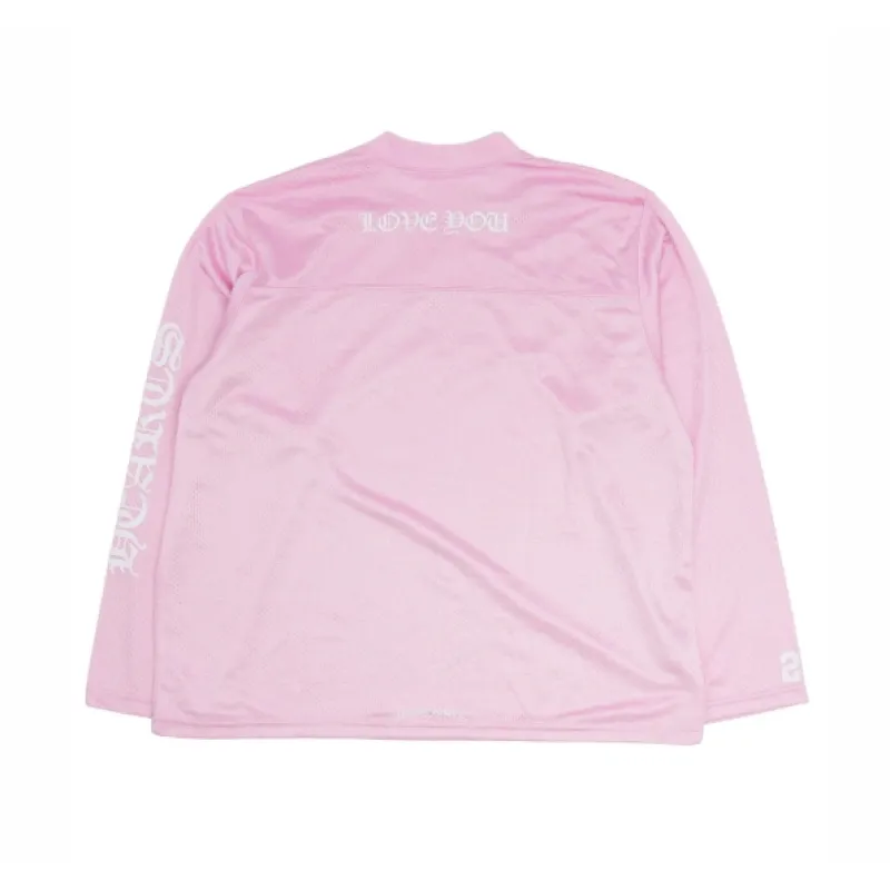 Chrome Hearts Love You Mesh Warm Up Jersey Pink